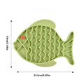 Silicone Licking Pad Fish Shaped Pet Dog Lick Pad Bath Peanut Butter Slow Eating Licking Feeder Cat Lickmat Feeding Dog Lick Mat